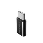 INTOUCH SILV MICRO USB TO TYPE C CONNECTOR BLACK