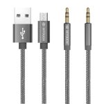 INTOUCH SILV MICRO USB BRAIDED CBL